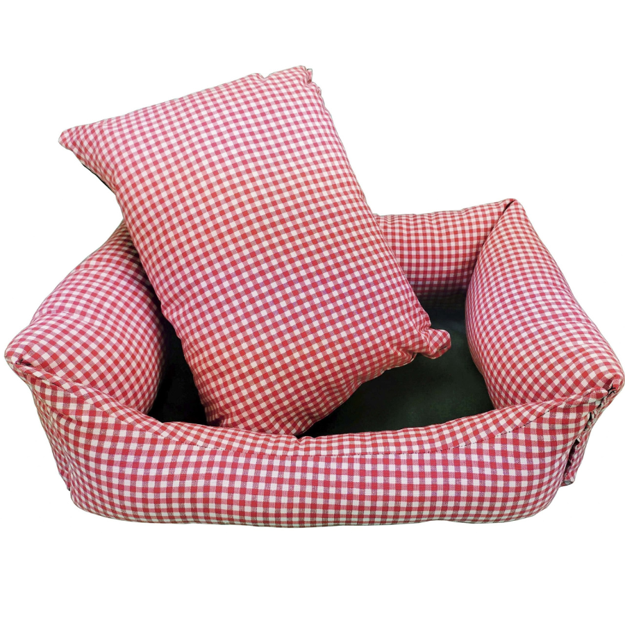 Cama Cuna cuadrada VICHY T3 60x50 Rojo, , large Imagen numero 3